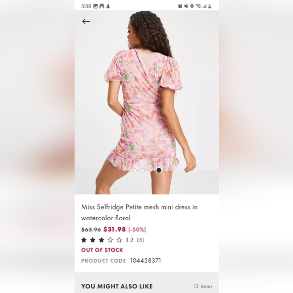 Miss Selfridge petite punk dress - Picture 7 of 7